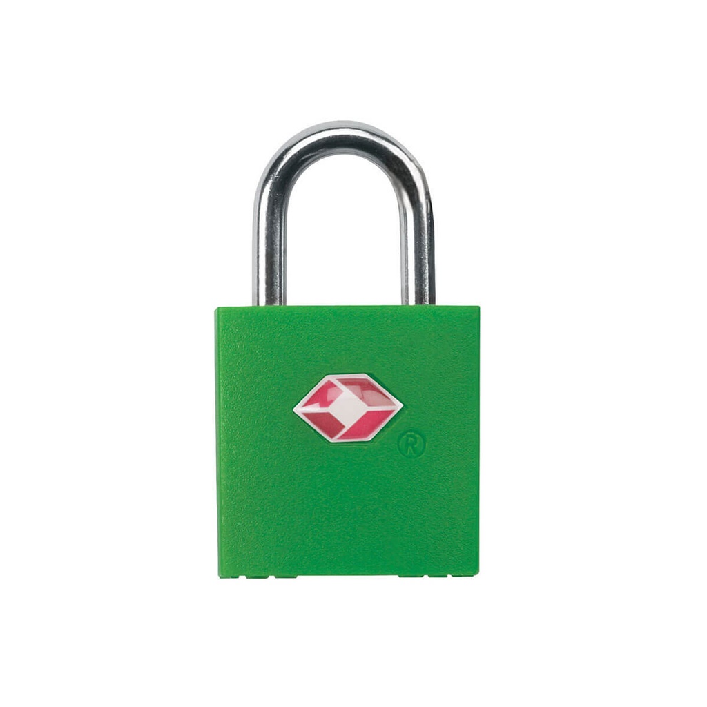 TSA Accepted Luggage Key Lock Green Front