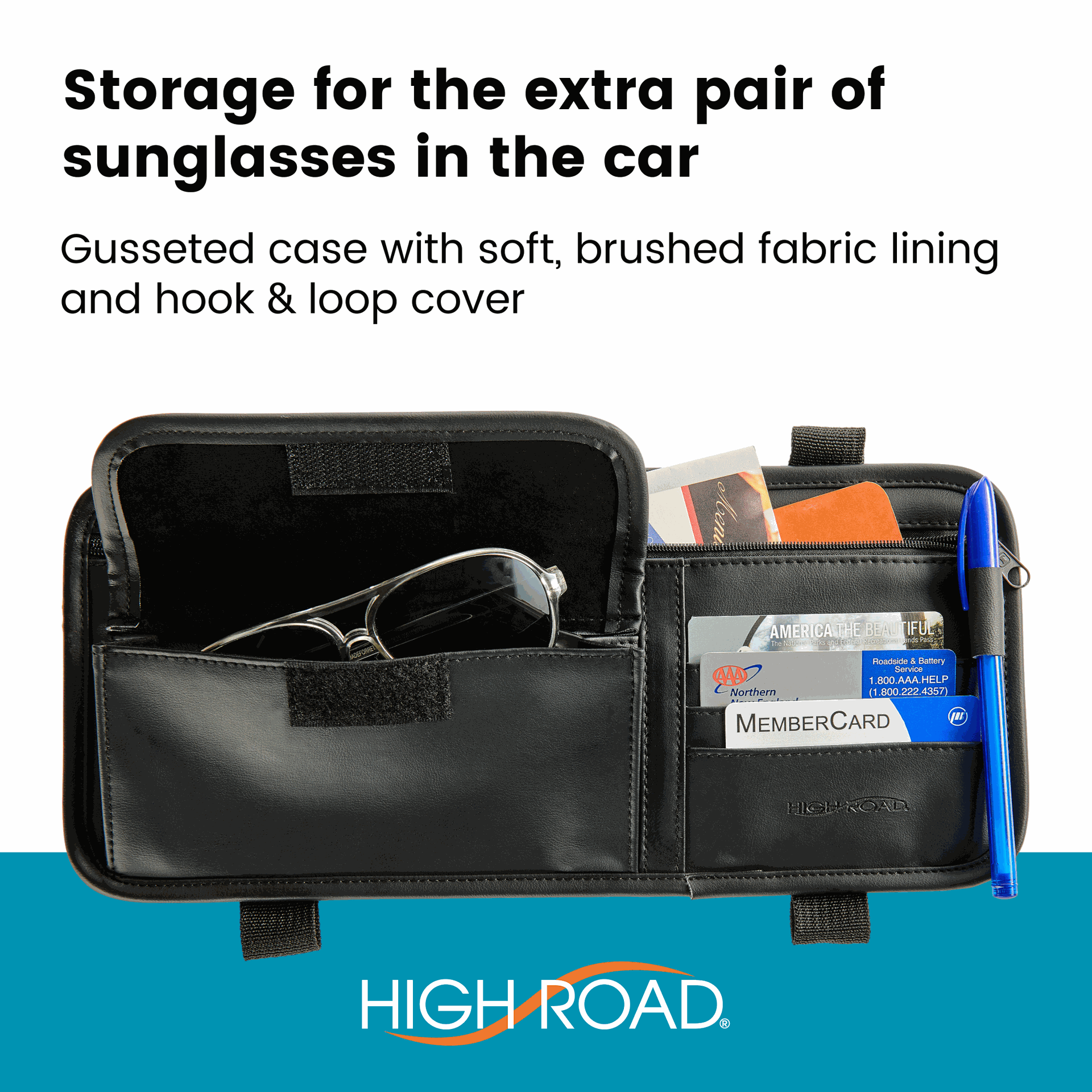 Visor Sunglass Organizer Infographic