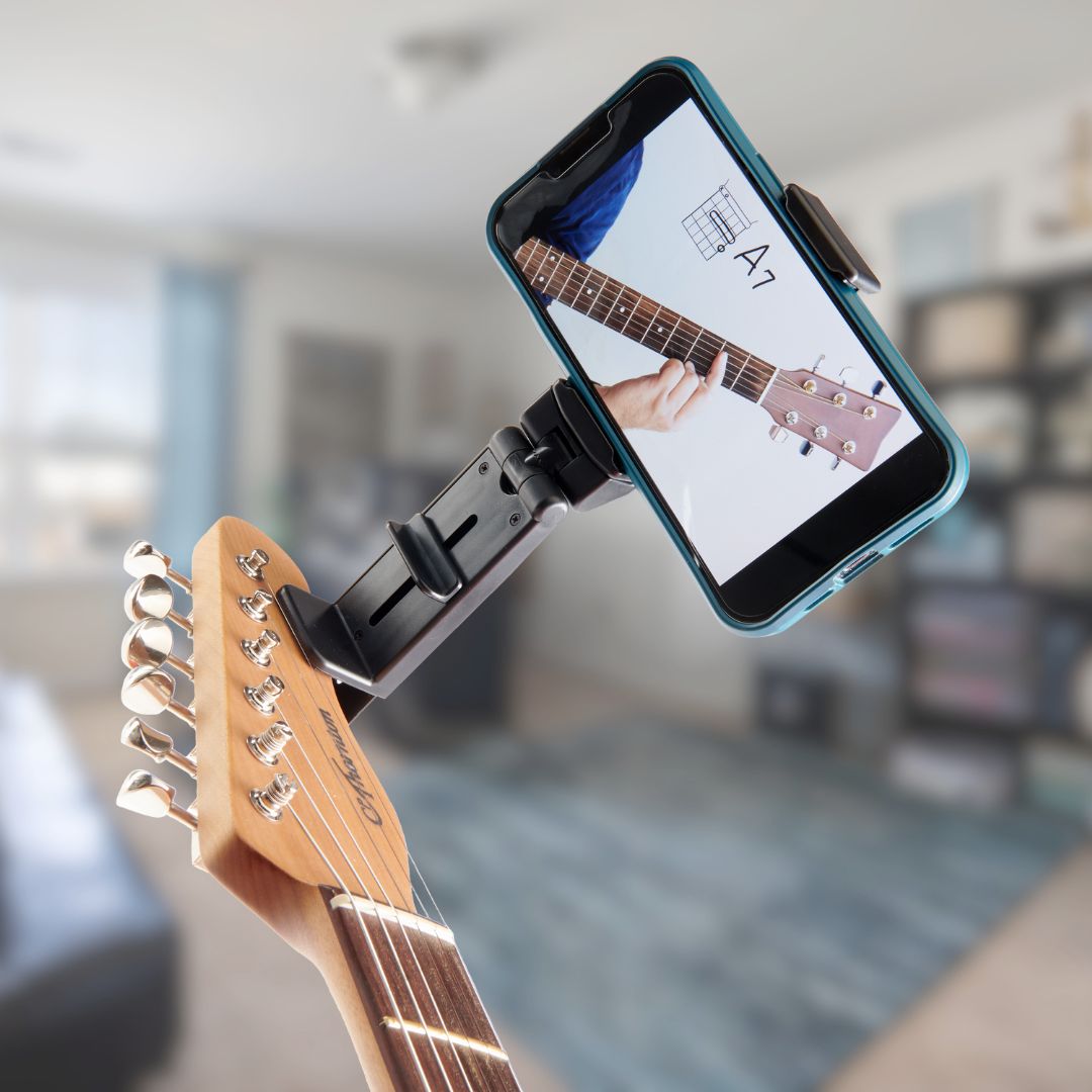 Phone Mount for Musicians Lifestyle Image Phone Mount for Musicians Lifestyle Image
