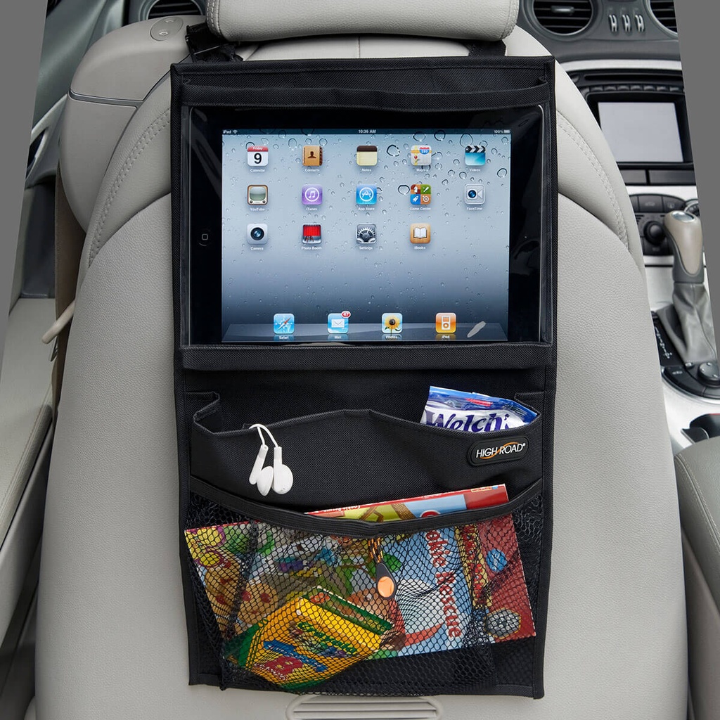 HR-3515-BLK_4 Media Organizer with Tablet in the Back Seat