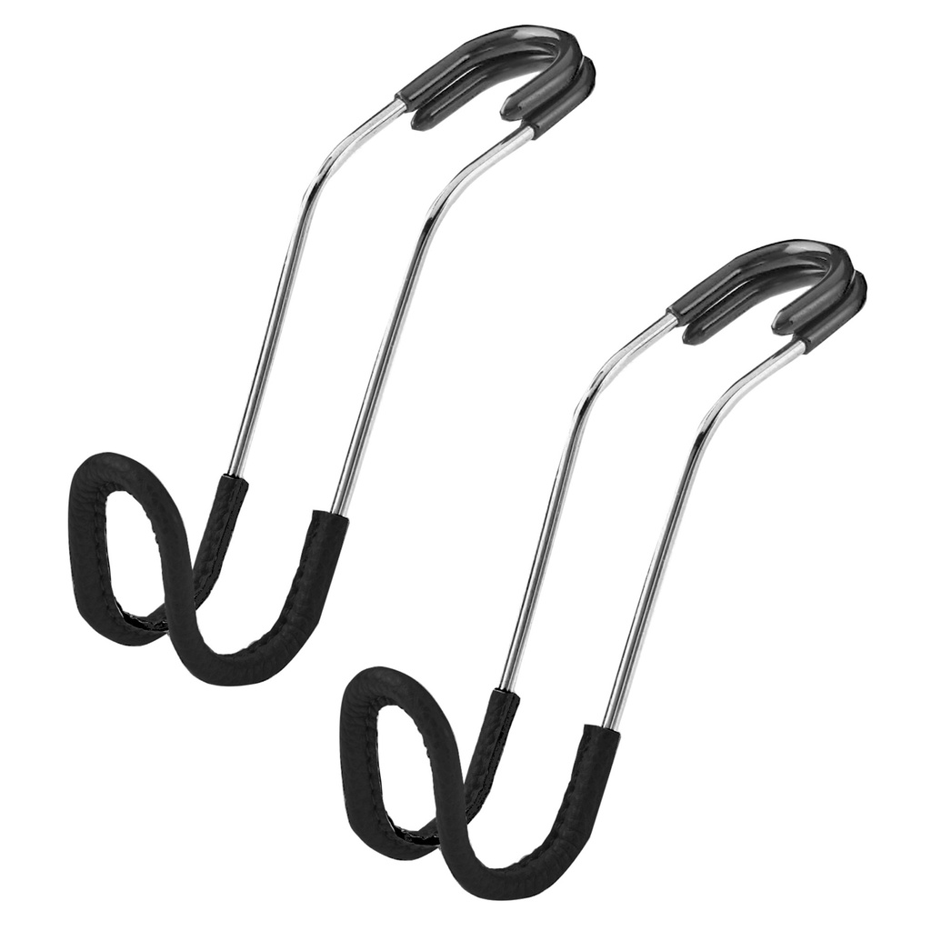 Faux Leather CarHooks 2 pack Black