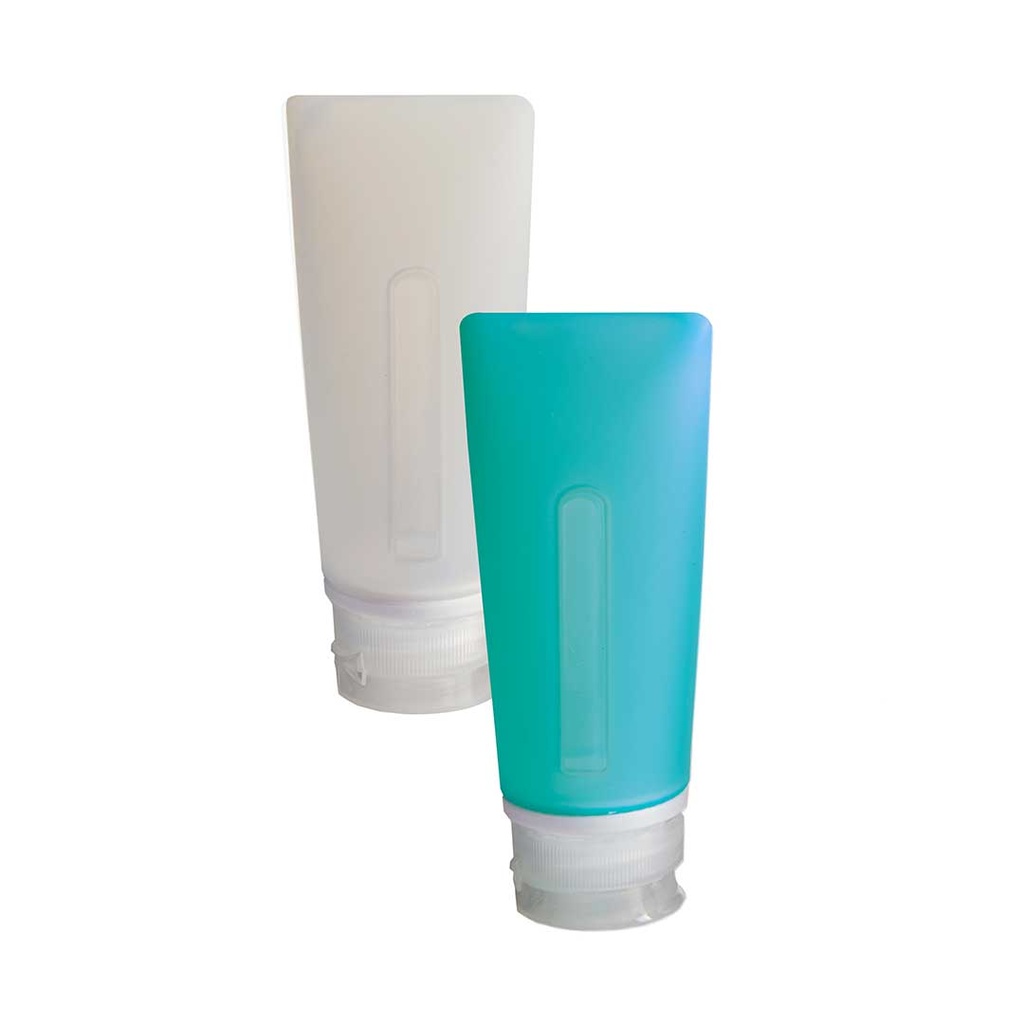 Silicone Travel Bottles - 3 oz - 2 Pack