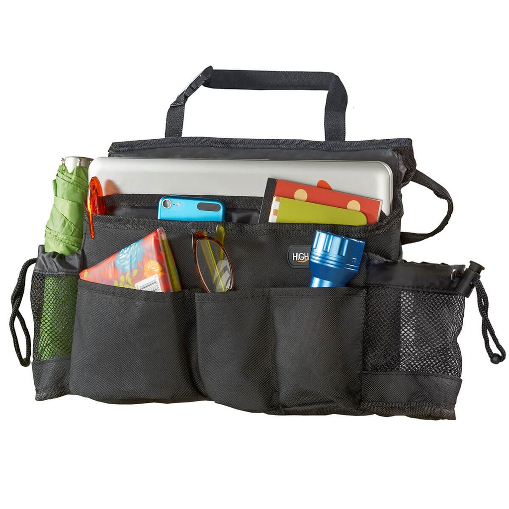 SwingAway Car Seat Organizer loaded