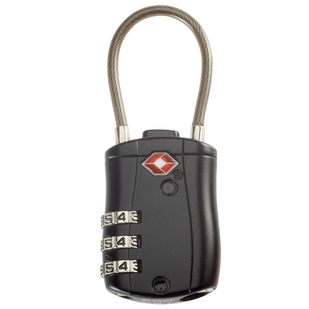 Cable Luggage Lock Black