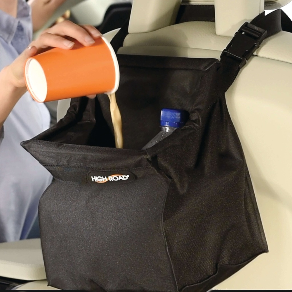 TrashStash Car Trash Bag Wipe Clean Leakproof Liner