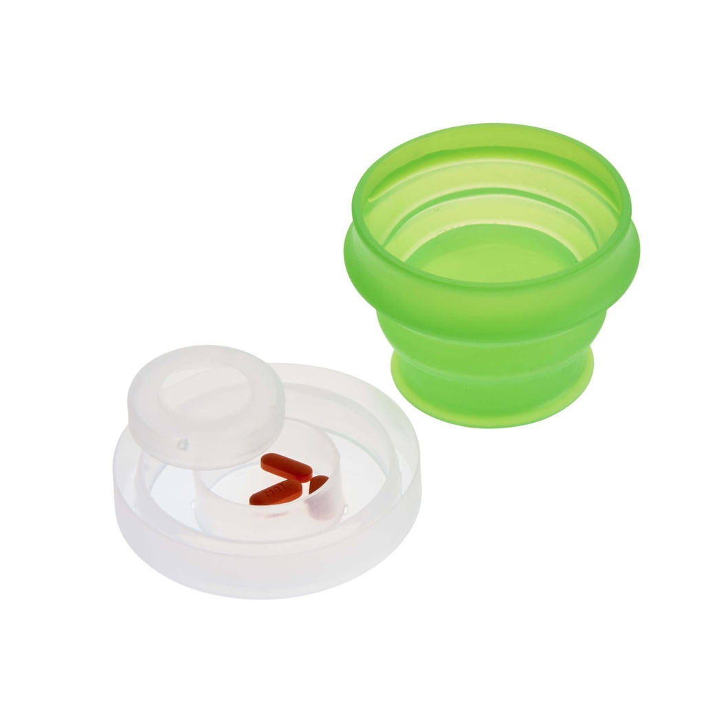 Collapsible Cup & Pill Holder ST-CV80-GRN-1-X