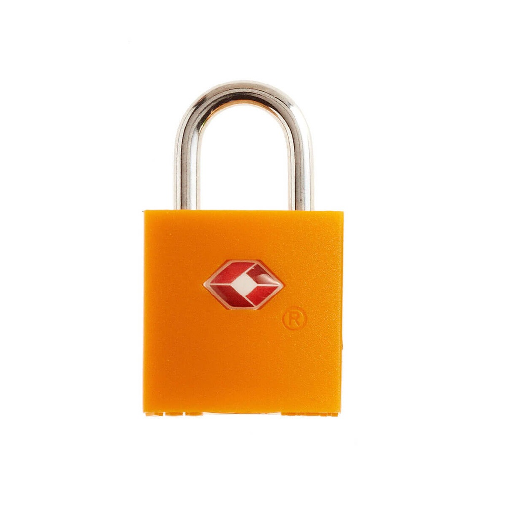 TSA Accepted Luggage Key Lock Orange Front