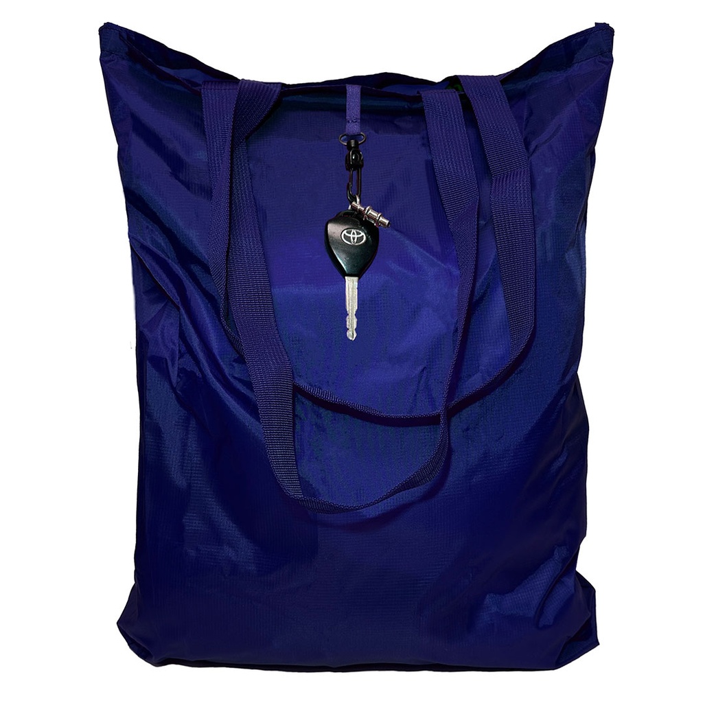 Foldable Shopping Bag Blue Filled