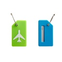 Luggage Tags - Silicone - Airplane - 2 pack