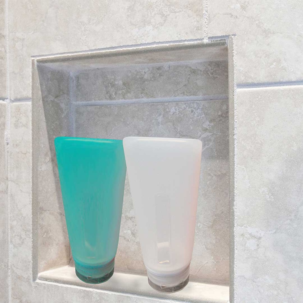 3 oz Silicone Travel Bottles - 2 pack