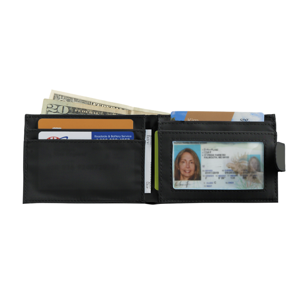 [ST-SC62-BLK] Portagio RFID Blocking Bi-fold Wallet (BLK - Black)