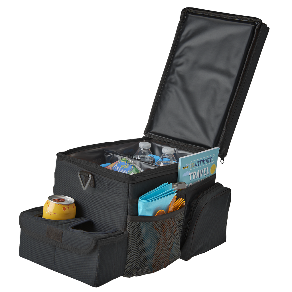 [HR-6224-BLK] CarHop™ Seat Organizer and Cooler (BLK - Black)