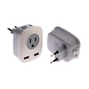 Dual USB Euro Adapter