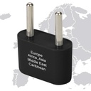 Europe & Asia Plug Adapter - Ungrounded