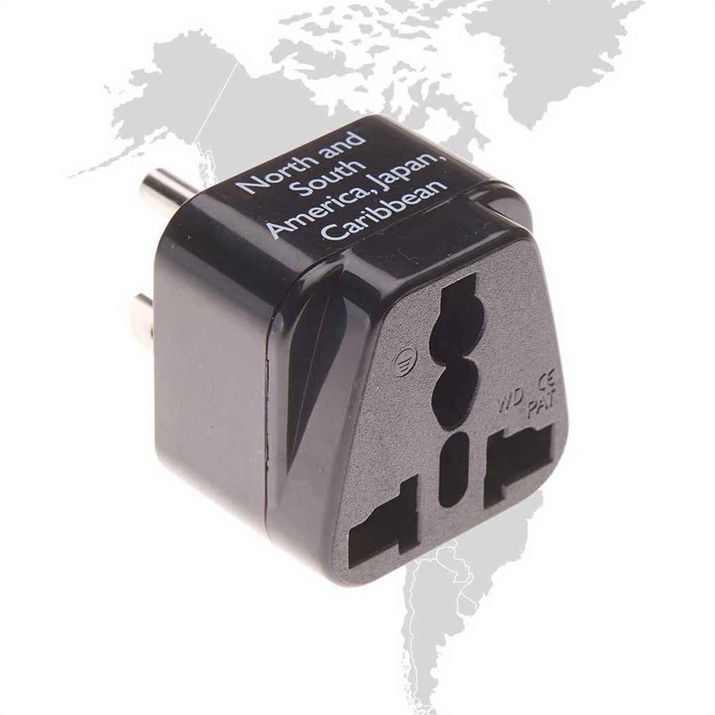 North & South America Grounded Adapter Plug