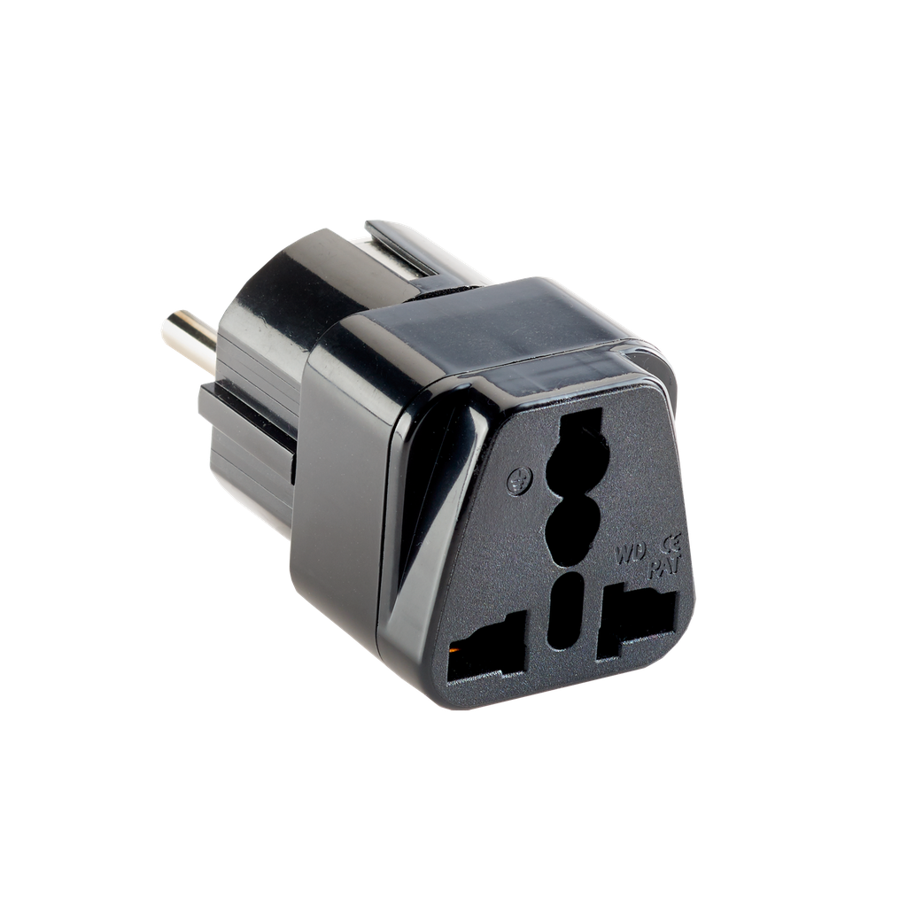 Europe & Asia Adapter Plug -Grounded