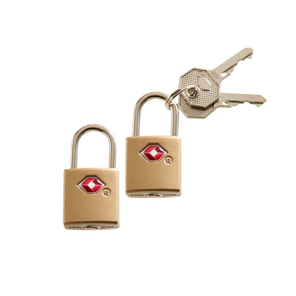 [ST-LK8004-BRS-BRS] TSA Accepted Luggage Key Locks - 2 pack