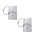Aluminum Luggage Tags - 2 pack