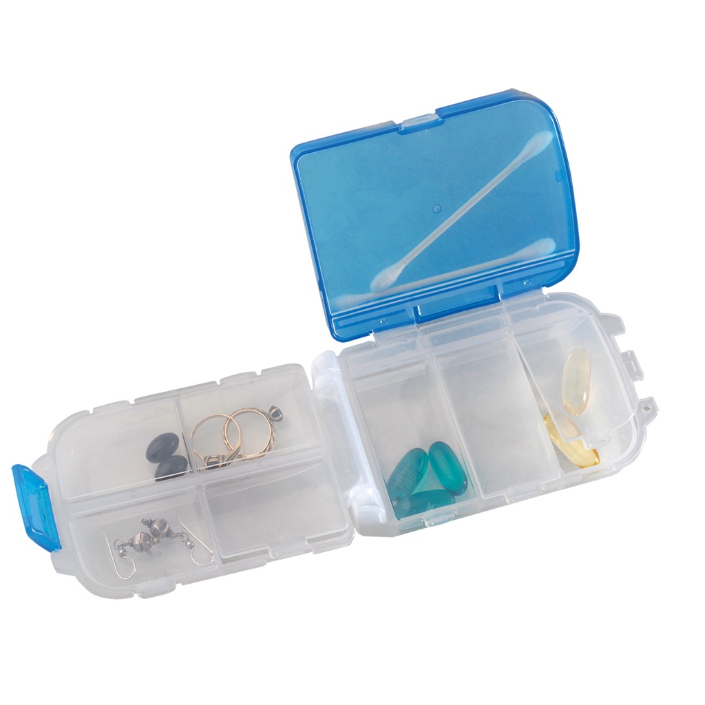 [ST-PC3022BLU] Tri-fold Pill and Storage Box