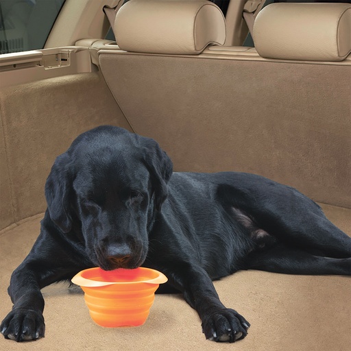 [HR-DG-102-ORG] Collapsible Dog Bowl
