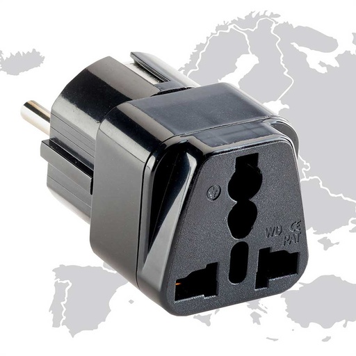 [ST-E22-BLK] Europe & Asia Adapter Plug -Grounded