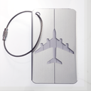 Metal Airplane Luggage Tags - 2 pack
