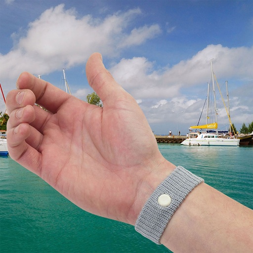 [ST-PC3004-03-GRY] Travel Wrist Bands - 2 pack