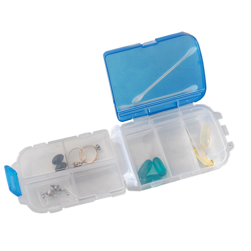 [ST-PC3022BLU] Tri-fold Pill and Storage Box