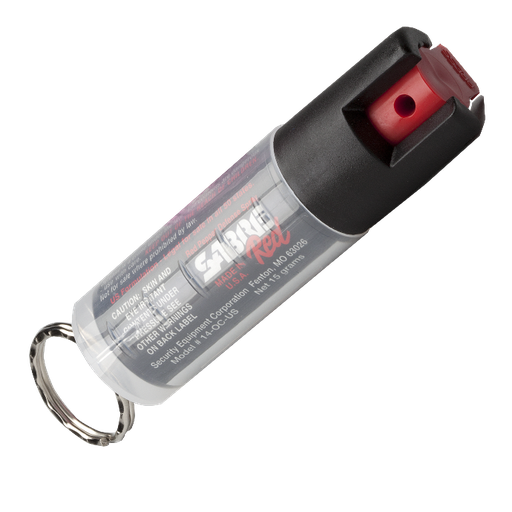[ST-S5016-CLR] Sabre Red Key Ring Pepper Spray