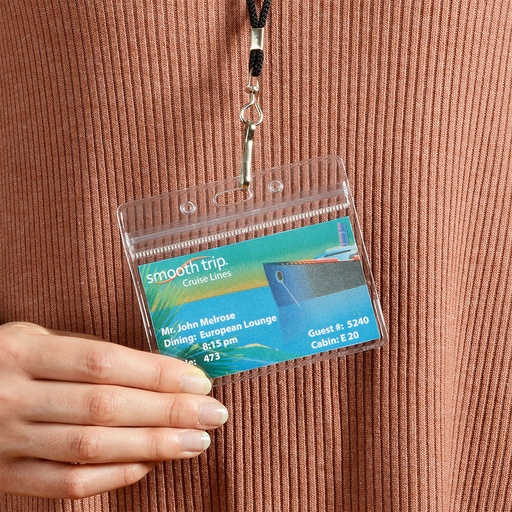 [ST-SC56-BLK] Cruise Tag Lanyards - 2 pack