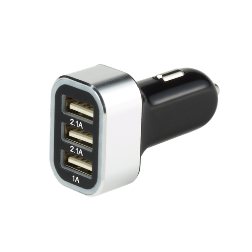 [HR-5543-BLK] 5A Triple USB Car Charger