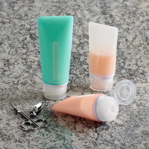 2 oz Silicone Travel Bottles - 2 pack