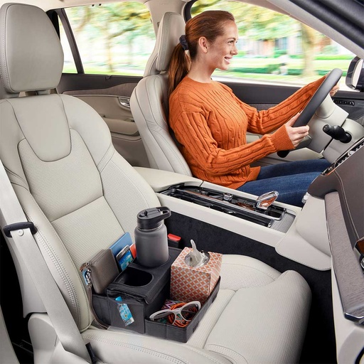 [HR-5679-BLK] CarHop™ Jr. - Drink Holder & Organizer